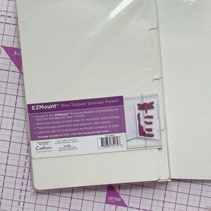 Crafters Companion EZMount Mini Tabbed Storage Panels - White